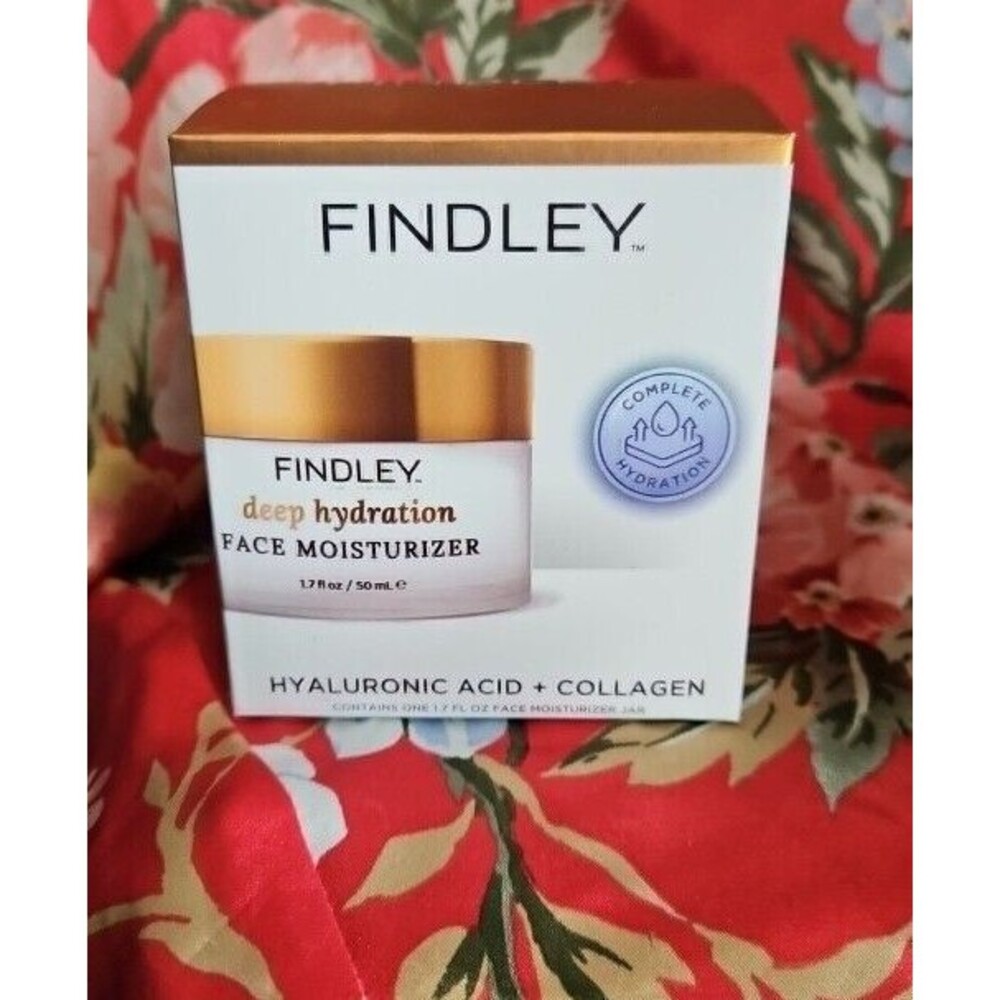 FINDLEY Deep Hydration Face Moisturizer Hyaluronic Acid & Collagen NIB 1.7 FL OZ